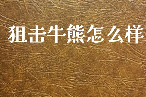 狙击牛熊怎么样_https://m.lcpcjs.com_白银期货保证金_第1张