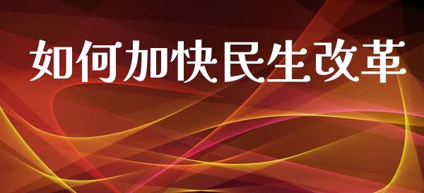如何加快民生改革_https://m.lcpcjs.com_期货交易时间_第1张