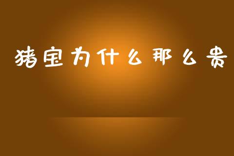 猪宝为什么那么贵_https://m.lcpcjs.com_期货交易_第1张
