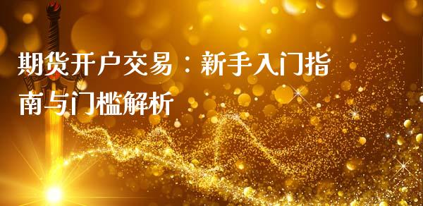 期货开户交易：新手入门指南与门槛解析_https://m.lcpcjs.com_恒指期货保证金_第1张