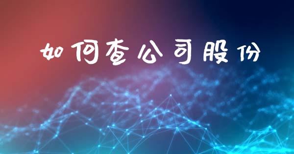 如何查公司股份_https://m.lcpcjs.com_期货交易时间_第1张
