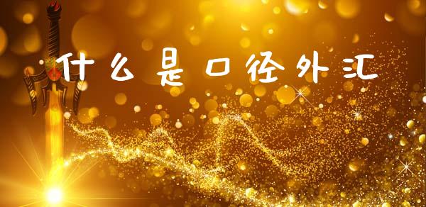 什么是口径外汇_https://m.lcpcjs.com_期货交易时间_第1张