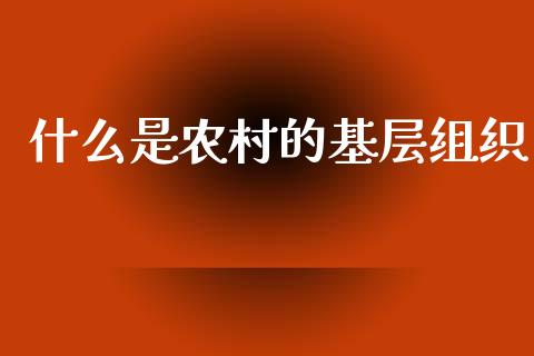 什么是农村的基层组织_恒指期货保证金_第1张_白银期货保证金_期货交易_恒指期货保证金_期货交易时间 什么是农村的基层组织_https://m.lcpcjs.com_恒指期货保证金_第1张