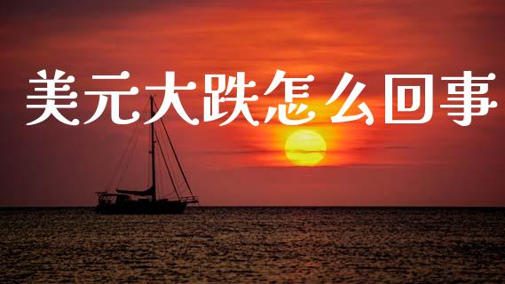 美元大跌怎么回事_https://m.lcpcjs.com_恒指期货保证金_第1张