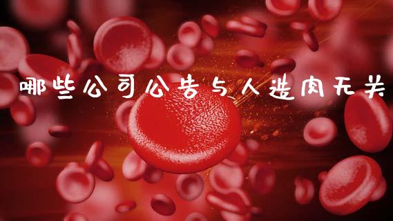哪些公司公告与人造肉无关_https://m.lcpcjs.com_白银期货保证金_第1张