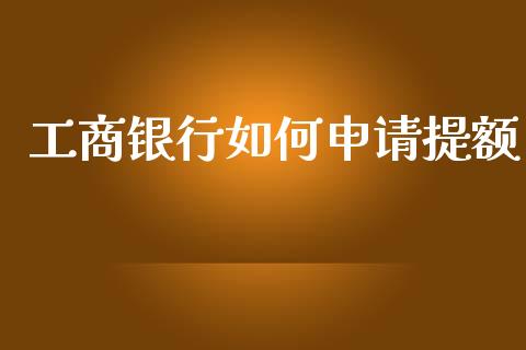 工商银行如何申请提额_https://m.lcpcjs.com_恒指期货保证金_第1张