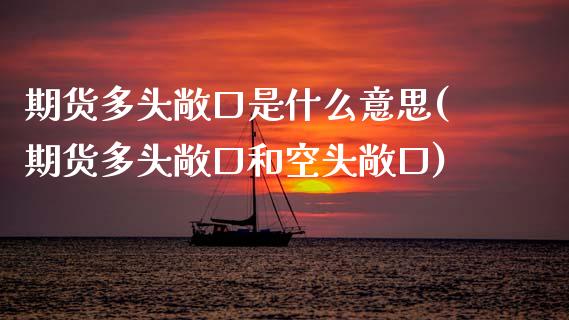 期货多头敞口是什么意思(期货多头敞口和空头敞口)_https://m.lcpcjs.com_期货交易_第1张