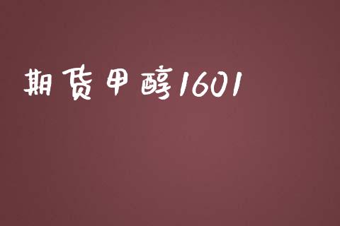 期货甲醇1601_https://m.lcpcjs.com_恒指期货保证金_第1张