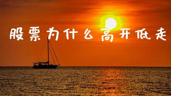 股票为什么高开低走_https://m.lcpcjs.com_白银期货保证金_第1张
