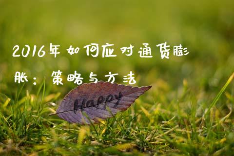 2016年如何应对通货膨胀：策略与方法_https://m.lcpcjs.com_恒指期货保证金_第1张