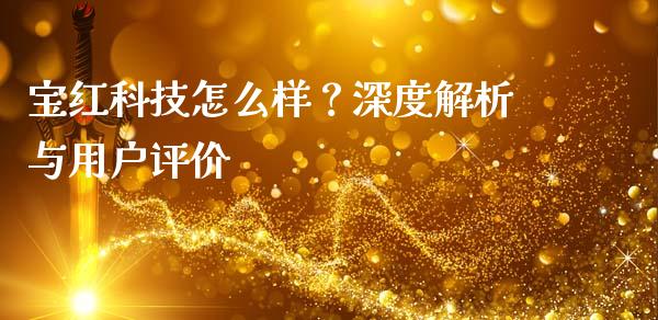 宝红科技怎么样？深度解析与用户评价_https://m.lcpcjs.com_期货交易时间_第1张