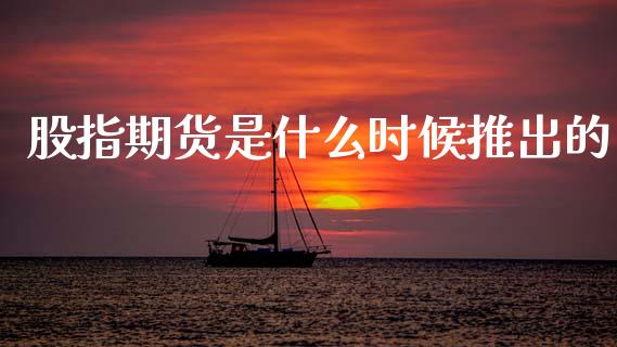股指期货是什么时候推出的_https://m.lcpcjs.com_白银期货保证金_第1张