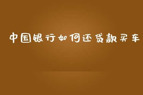 中国银行如何还贷款买车_https://m.lcpcjs.com_期货交易_第1张