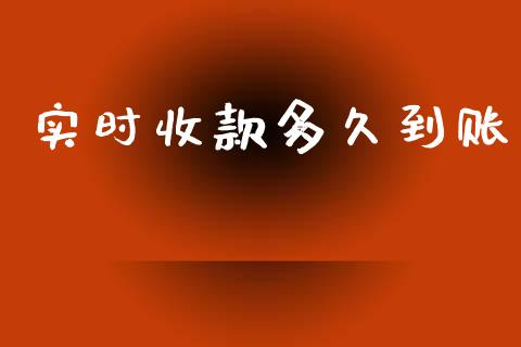 实时收款多久到账_https://m.lcpcjs.com_期货交易_第1张