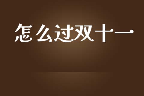怎么过双十一_https://m.lcpcjs.com_白银期货保证金_第1张
