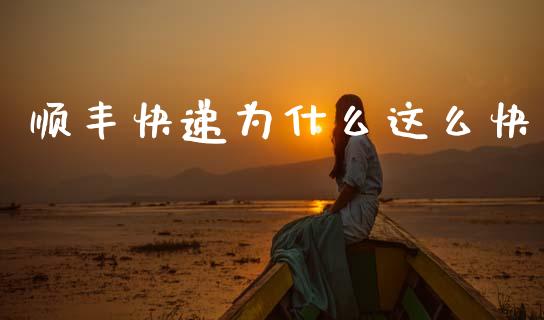 顺丰快递为什么这么快_https://m.lcpcjs.com_白银期货保证金_第1张