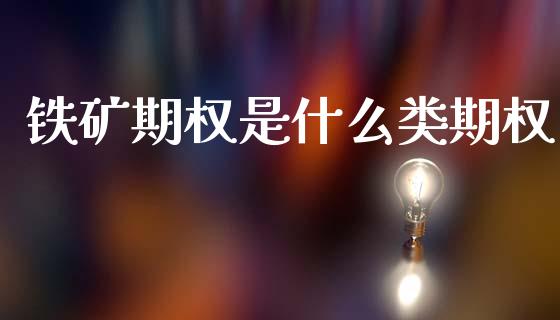铁矿期权是什么类期权_https://m.lcpcjs.com_恒指期货保证金_第1张