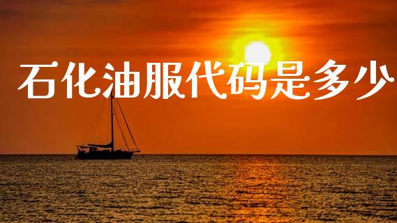石化油服代码是多少_https://m.lcpcjs.com_期货交易_第1张