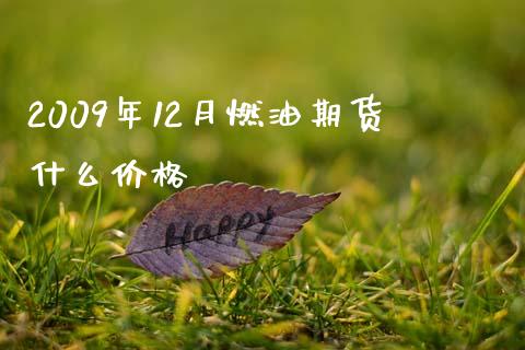 2009年12月燃油期货什么价格_https://m.lcpcjs.com_期货交易_第1张
