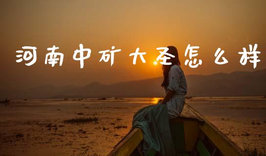 河南中矿大圣怎么样_https://m.lcpcjs.com_期货交易_第1张