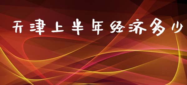 天津上半年经济多少_https://m.lcpcjs.com_期货交易_第1张