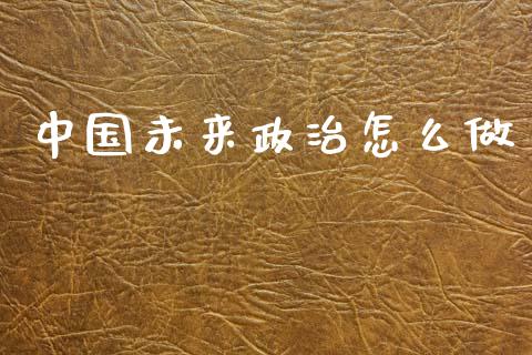 中国未来政治怎么做_https://m.lcpcjs.com_期货交易时间_第1张