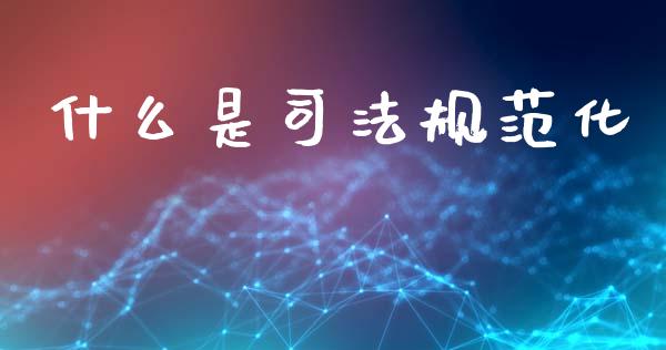 什么是司法规范化_期货交易_第1张_白银期货保证金_期货交易_恒指期货保证金_期货交易时间 什么是司法规范化_https://m.lcpcjs.com_期货交易_第1张