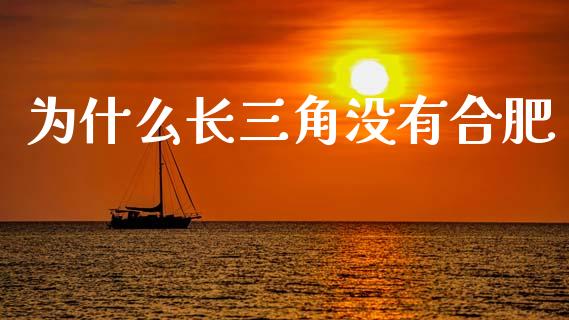 为什么长三角没有合肥_https://m.lcpcjs.com_期货交易时间_第1张