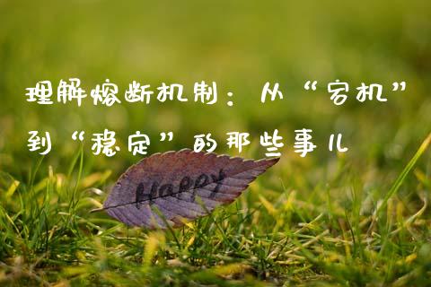 理解熔断机制：从“宕机”到“稳定”的那些事儿_https://m.lcpcjs.com_恒指期货保证金_第1张