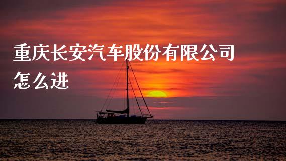 重庆长安汽车股份有限公司怎么进_https://m.lcpcjs.com_期货交易_第1张