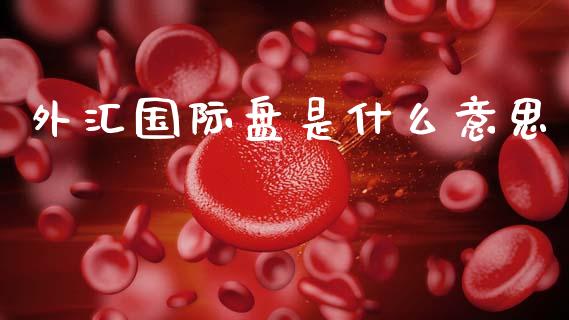外汇国际盘是什么意思_https://m.lcpcjs.com_恒指期货保证金_第1张