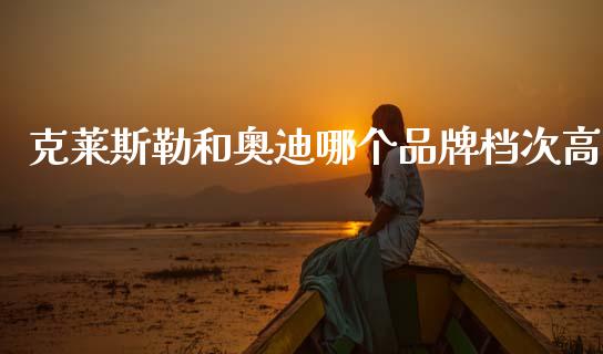 克莱斯勒和奥迪哪个品牌档次高_https://m.lcpcjs.com_期货交易_第1张
