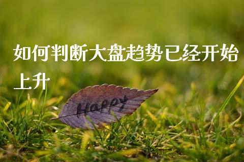 如何判断大盘趋势已经开始上升_https://m.lcpcjs.com_白银期货保证金_第1张