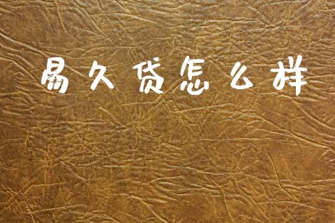 易久贷怎么样_https://m.lcpcjs.com_恒指期货保证金_第1张