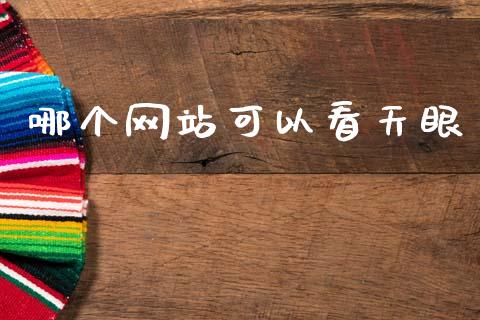哪个网站可以看天眼_https://m.lcpcjs.com_恒指期货保证金_第1张