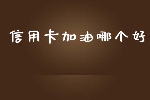 信用卡加油哪个好_https://m.lcpcjs.com_期货交易时间_第1张