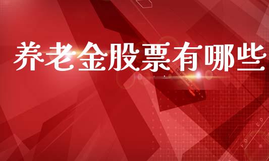 养老金股票有哪些_https://m.lcpcjs.com_恒指期货保证金_第1张