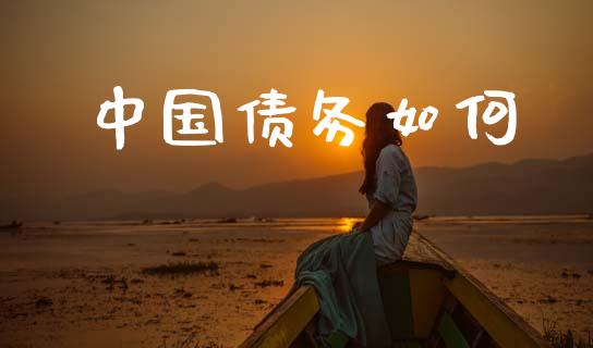 中国债务如何_https://m.lcpcjs.com_期货交易_第1张
