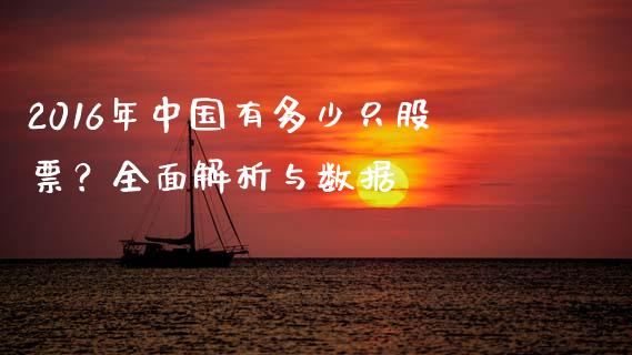 2016年中国有多少只股票？全面解析与数据_https://m.lcpcjs.com_期货交易_第1张