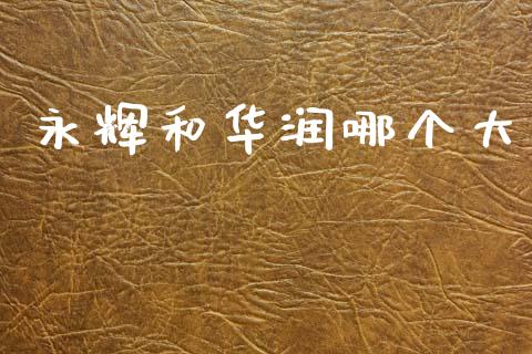 永辉和华润哪个大_https://m.lcpcjs.com_白银期货保证金_第1张