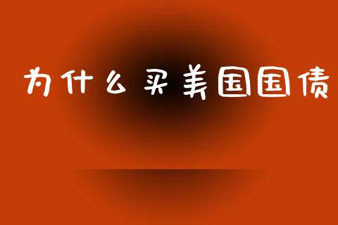 为什么买美国国债_https://m.lcpcjs.com_期货交易时间_第1张