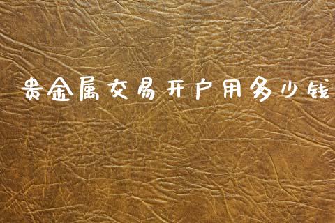 贵金属交易开户用多少钱_https://m.lcpcjs.com_白银期货保证金_第1张