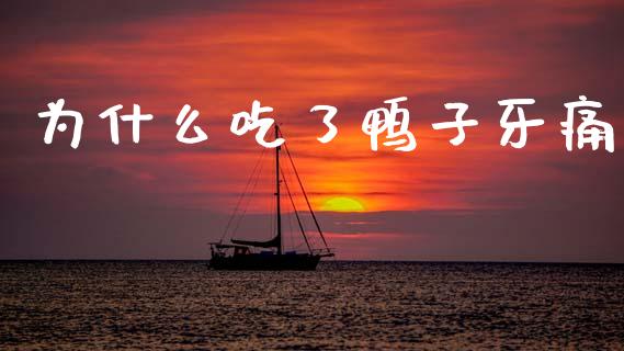 为什么吃了鸭子牙痛_https://m.lcpcjs.com_期货交易时间_第1张