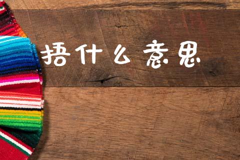 捂什么意思_https://m.lcpcjs.com_白银期货保证金_第1张