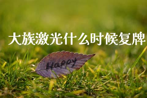 大族激光什么时候复牌_https://m.lcpcjs.com_期货交易_第1张