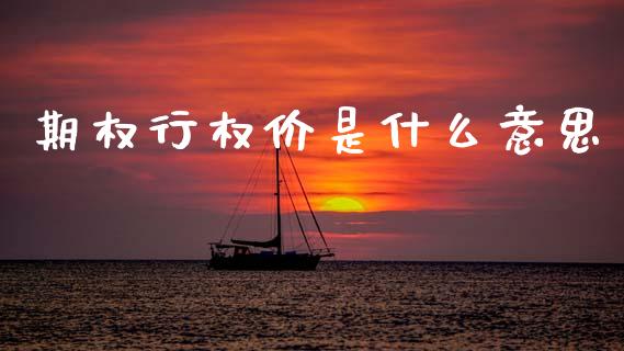 期权行权价是什么意思_https://m.lcpcjs.com_恒指期货保证金_第1张