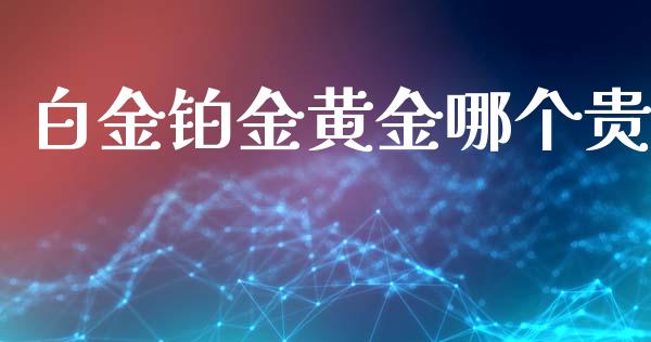 白金铂金黄金哪个贵_https://m.lcpcjs.com_期货交易_第1张