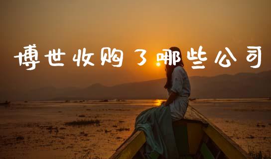 博世收购了哪些公司_https://m.lcpcjs.com_期货交易时间_第1张