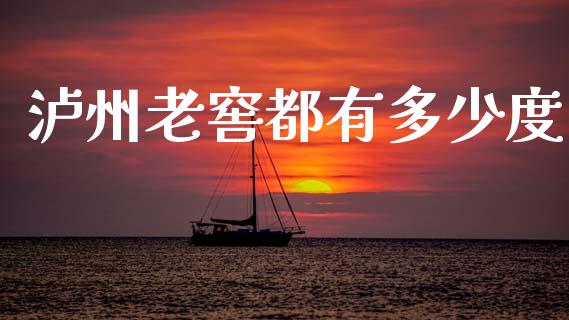 泸州老窖都有多少度_https://m.lcpcjs.com_期货交易时间_第1张