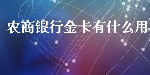 农商银行金卡有什么用_https://m.lcpcjs.com_恒指期货保证金_第1张